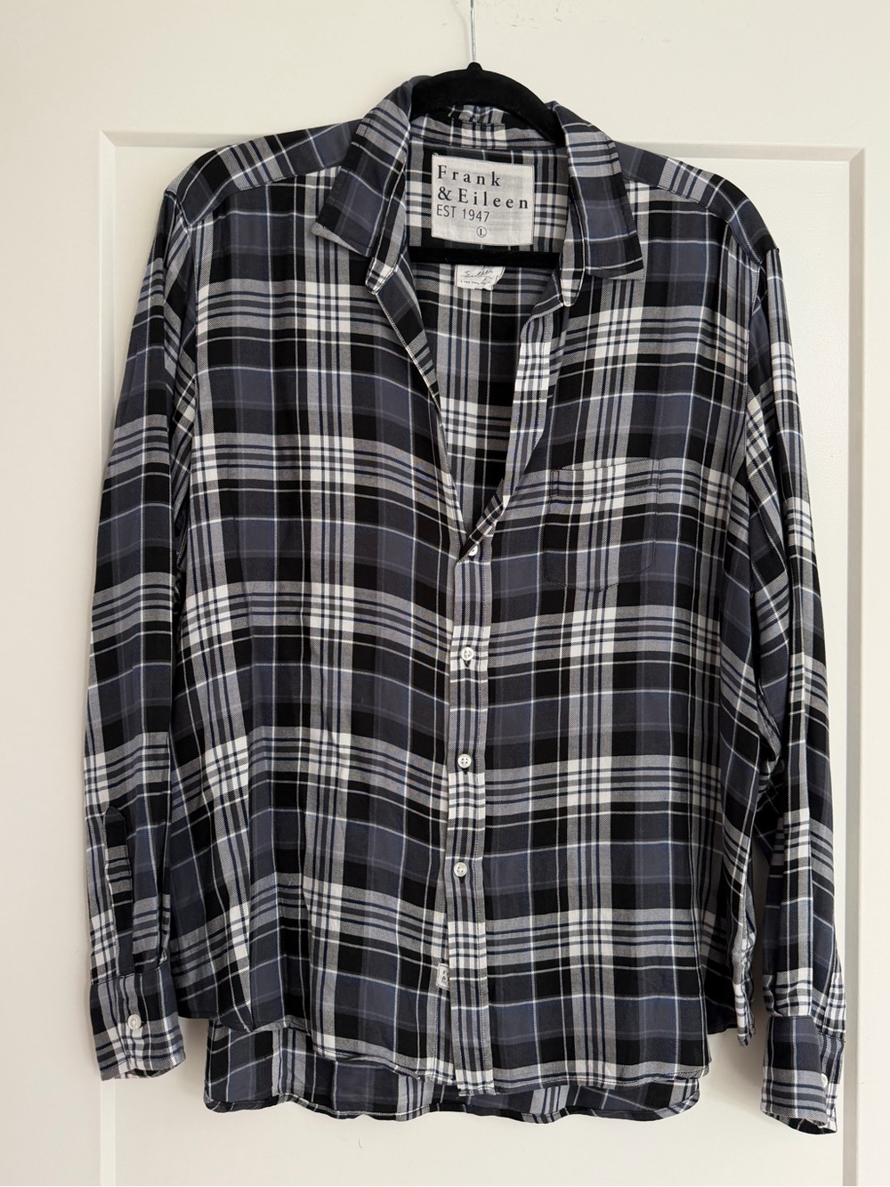 Frank & Eileen Plaid Button-Up Shirt, Women’s Size Large